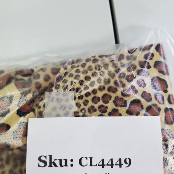 Norma Kamali Womens Stretch Animal Print Top Size XXL Long Sleeve Night Out Glam - Picture 11 of 11